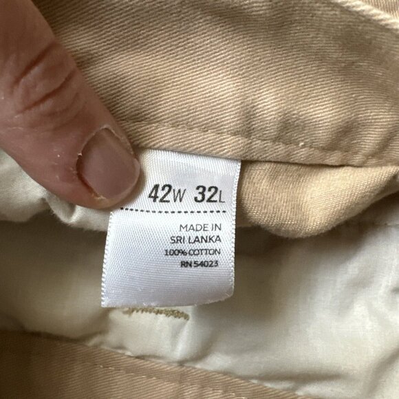 2/$18 SALE! Old Navy Cargo Pants Mens 42x32 Tan Khaki Loose Utility Grunge - Picture 5 of 9